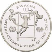() Монета Замбия 1980 год   ""   Серебро (Ag)  UNC